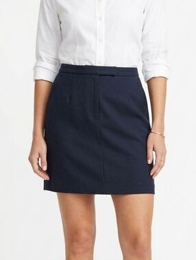 Northern Traditions Navy Blue Pencil Skirt NWT Size 7/8 New With Tags